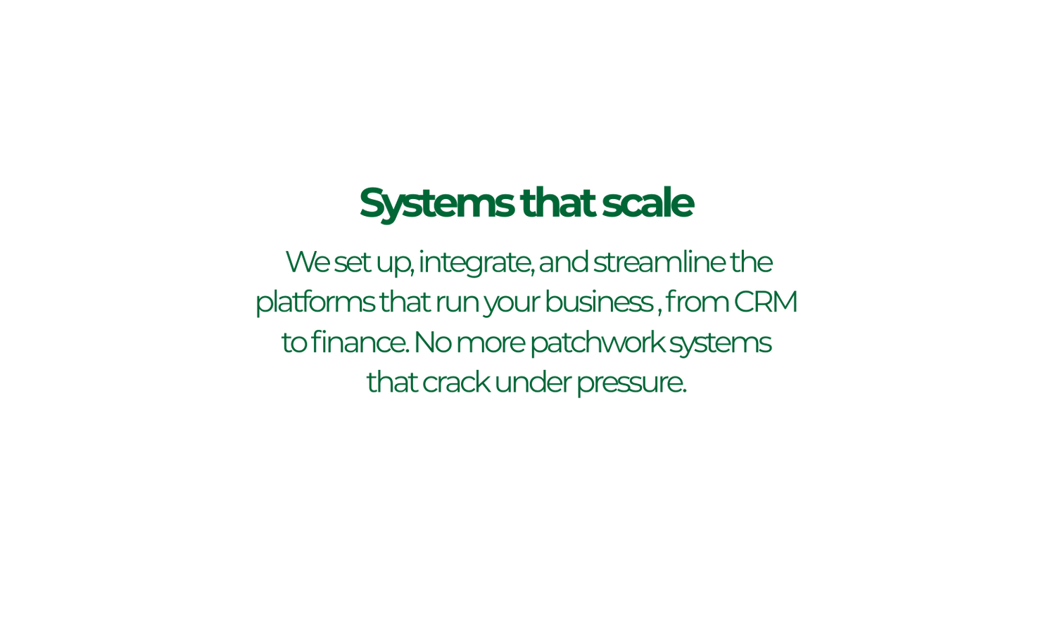 Systems description